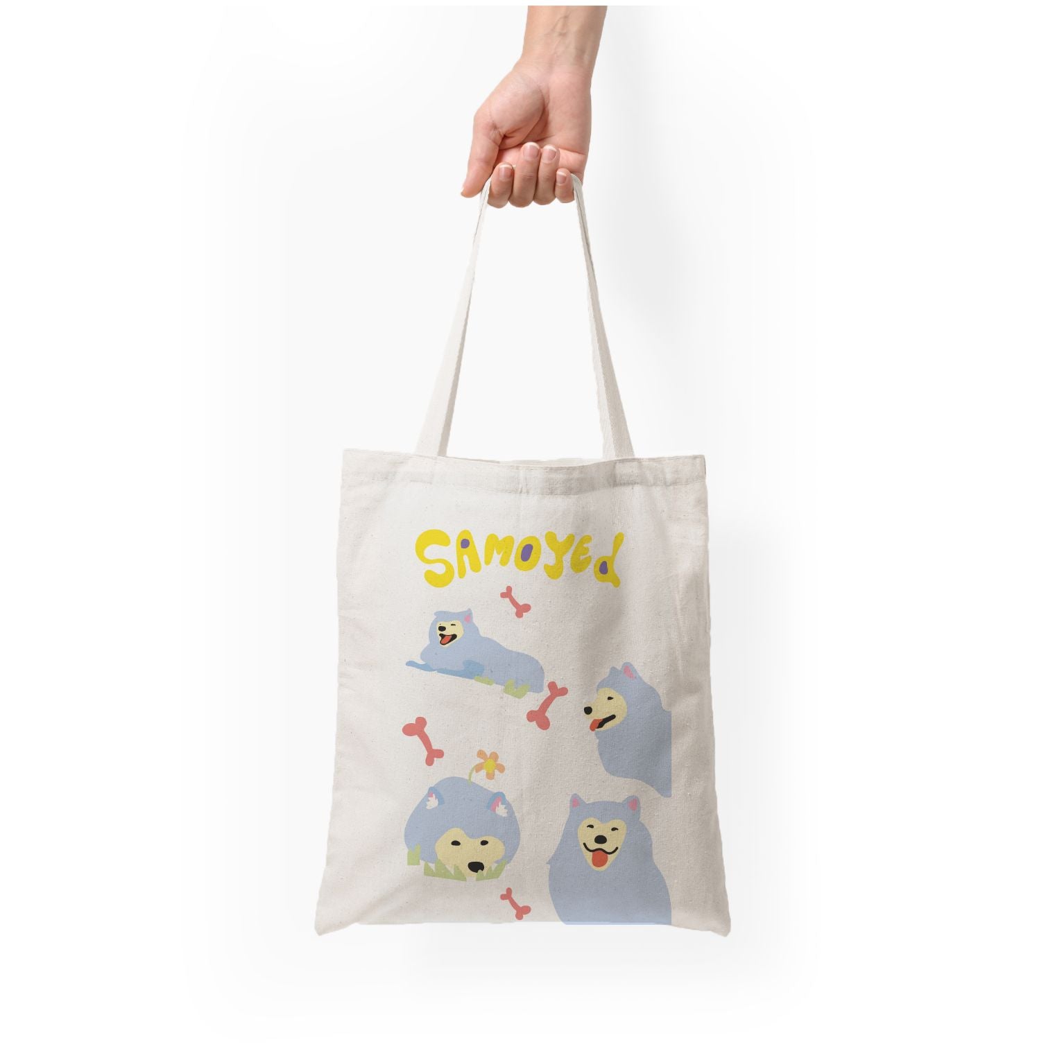 Samoyed - Dog Patterns Tote Bag