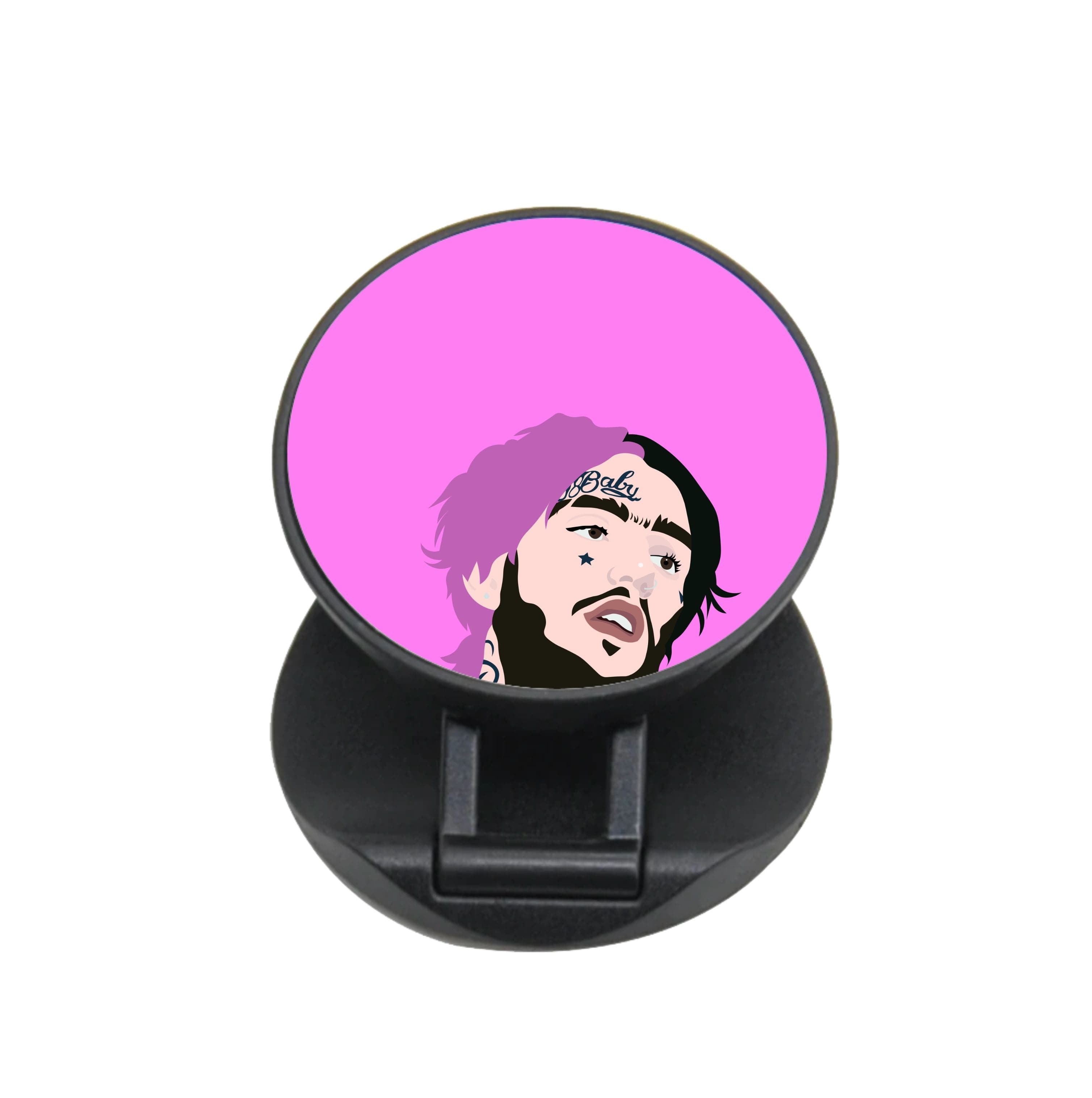 Pink And Black Hair - Peep FunGrip