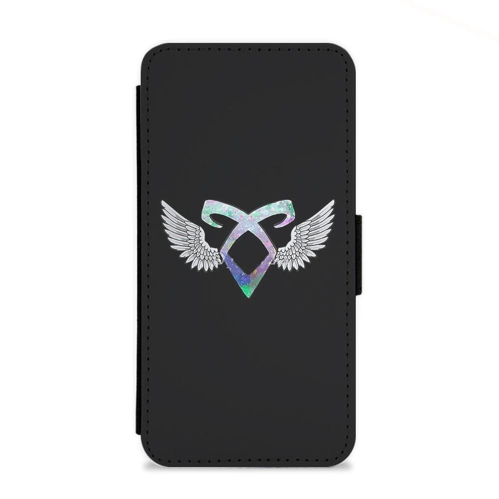 Shadowhunters Galaxy Rune Logo Flip Wallet Phone Case - Fun Cases