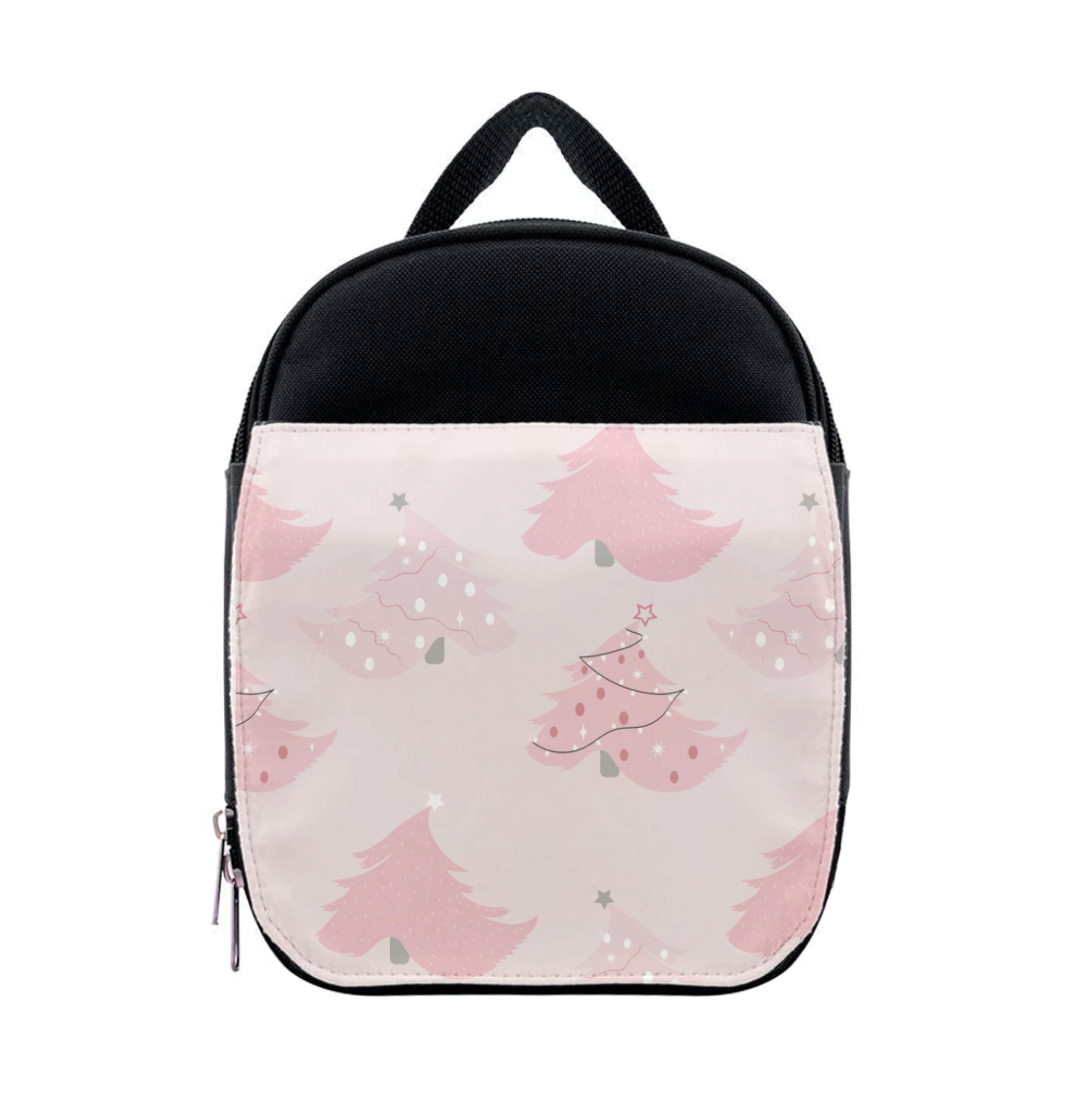 Pink Christmas Tree Pattern Lunchbox