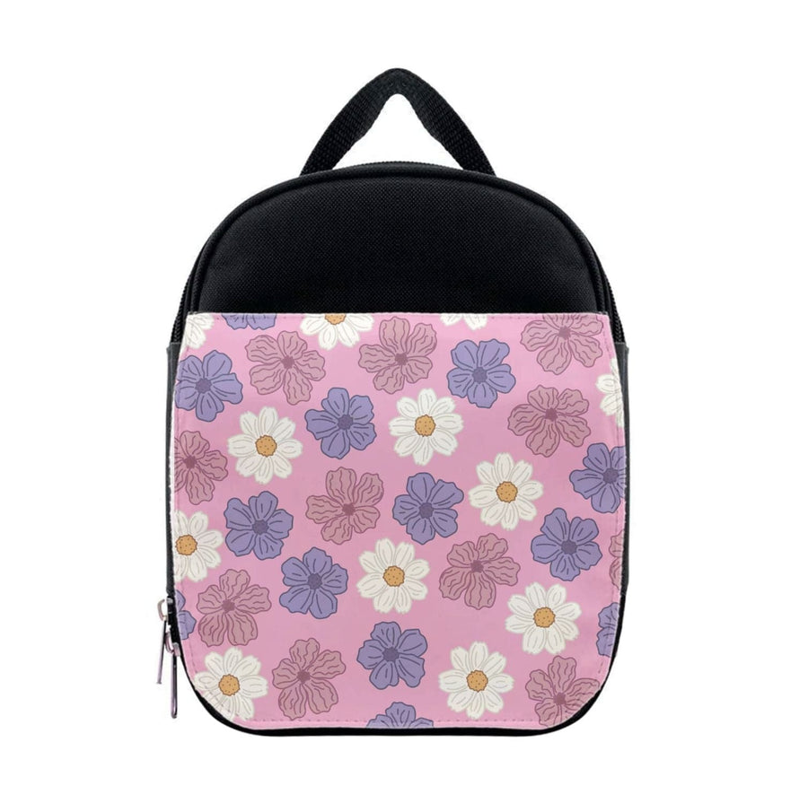 Pink, Purple And White Flowers - Floral Patterns Lunchbox