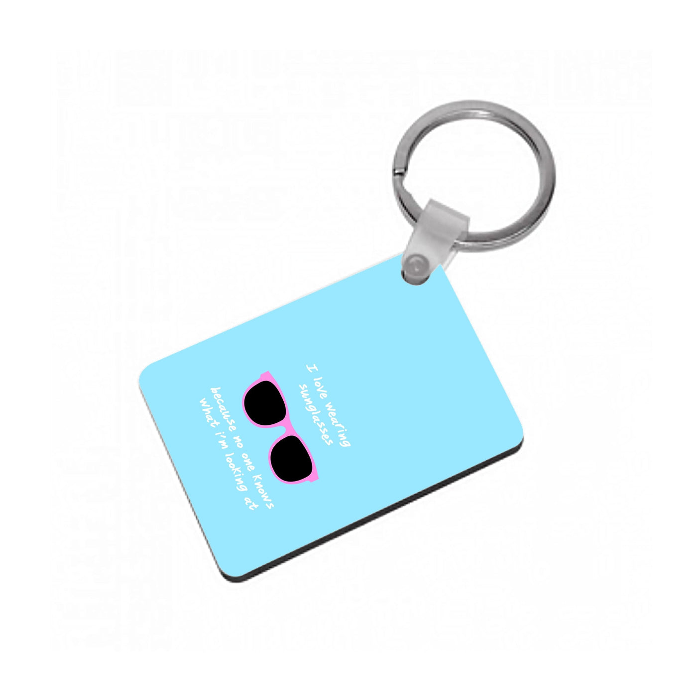 I Love Wearing Sunglasses - Summer Keyring