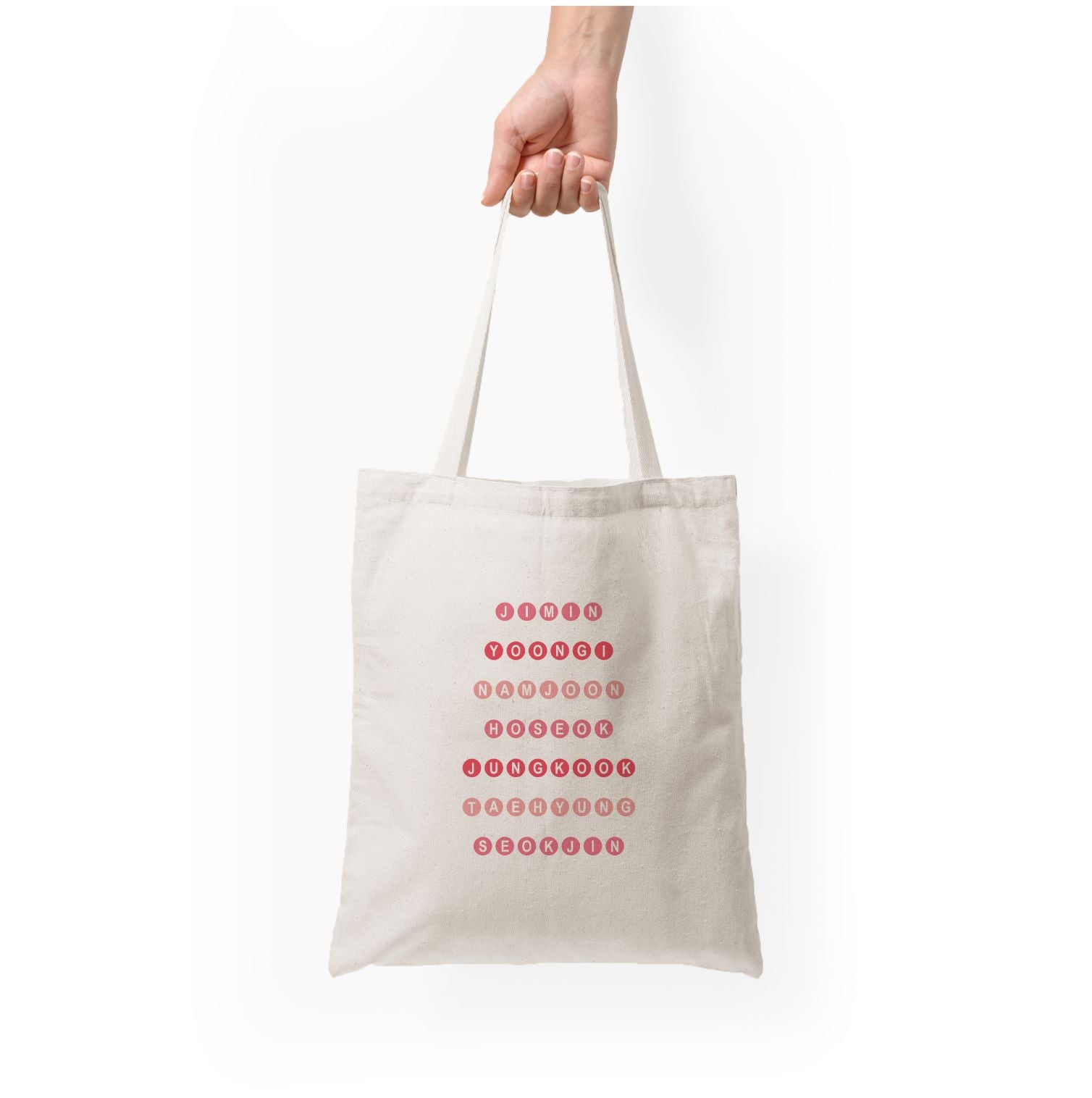 Members Of BTS - K Pop Tote Bag