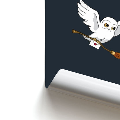 Messenger Owl Hedwig Poster