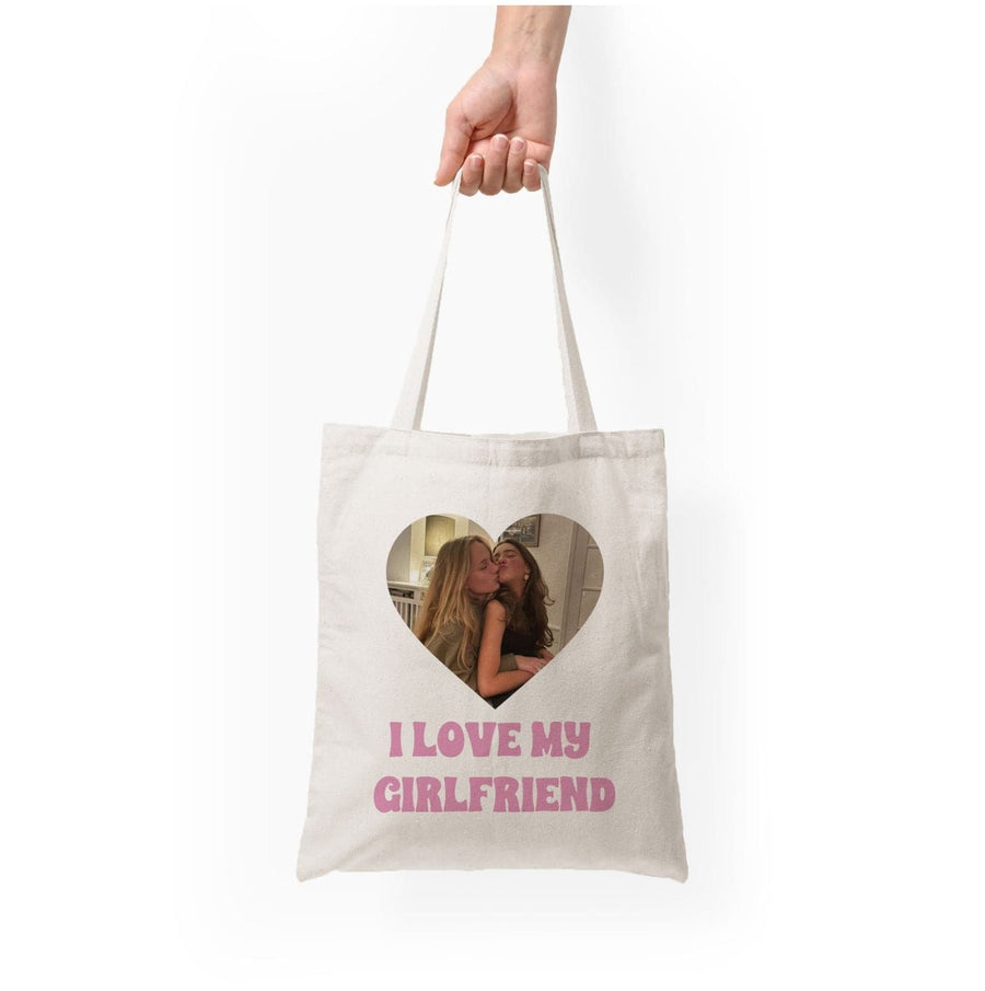 I Love My Girlfriend - Personalised Couples Tote Bag