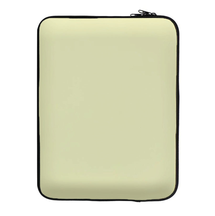 Back To Casics - Pretty Pastels - Plain Yellow Laptop Sleeve