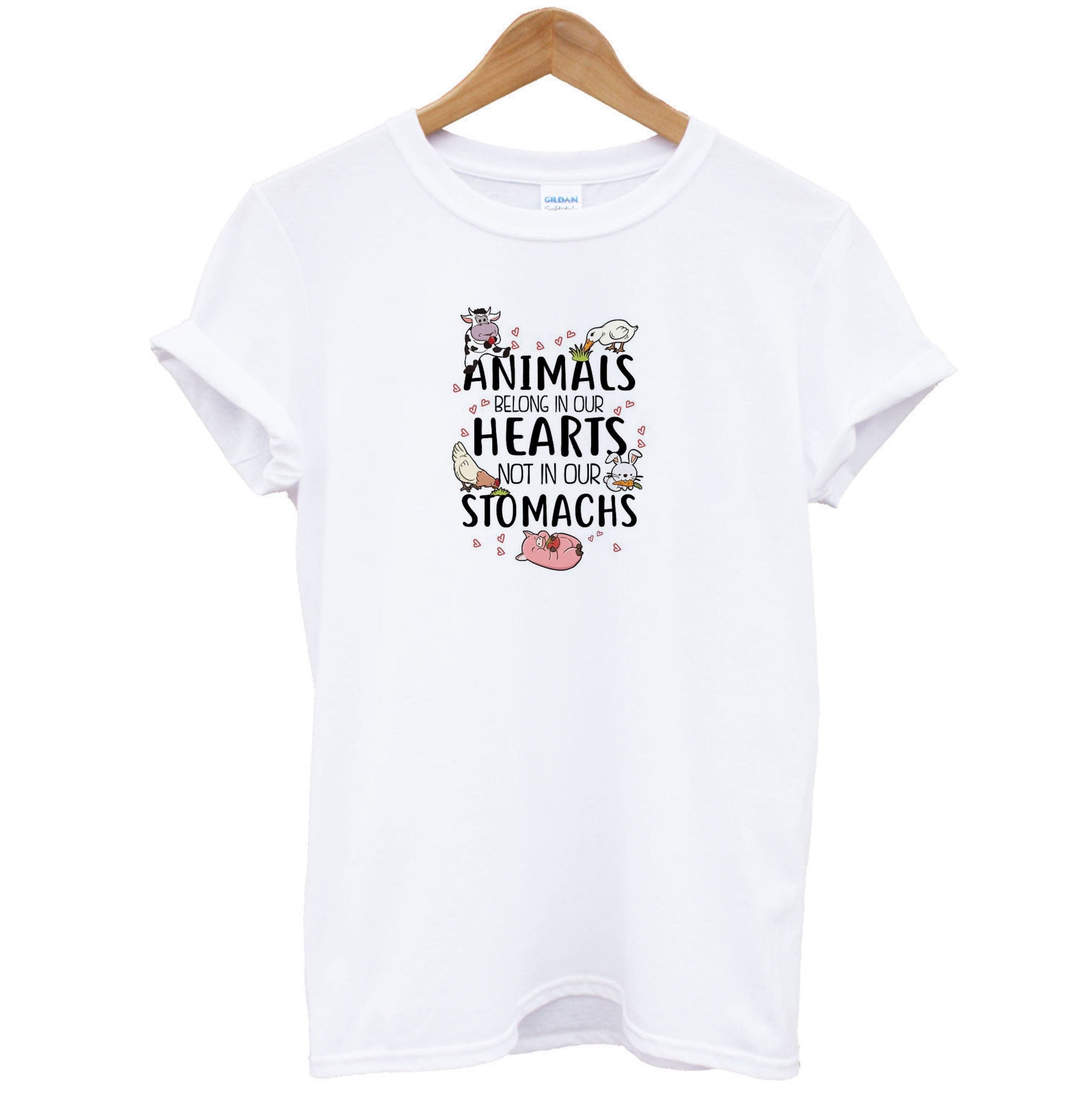 Animals Belong In Our Hearts - Vegan T-Shirt