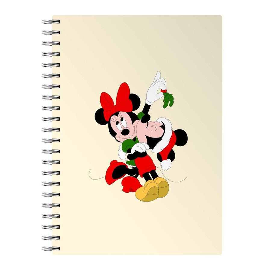 Mistletoe Mickey And Minnie Mouse - Christmas Notebook