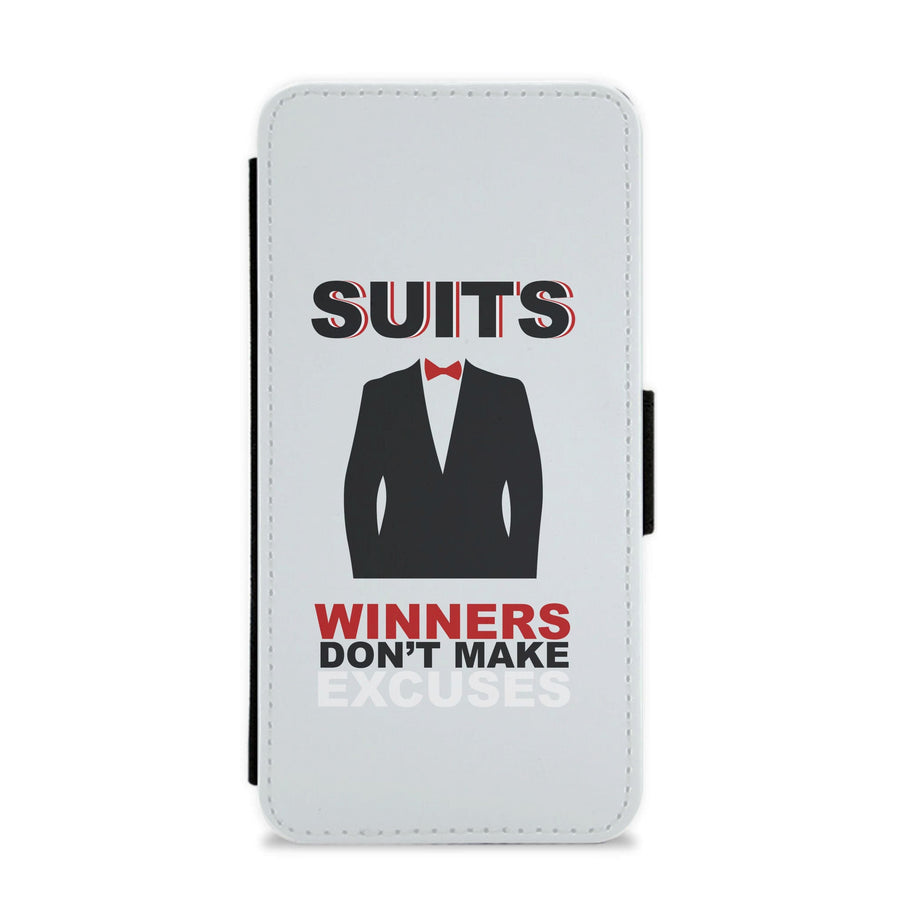 Winners Don't Make Excuses - Suits Flip / Wallet Phone Case