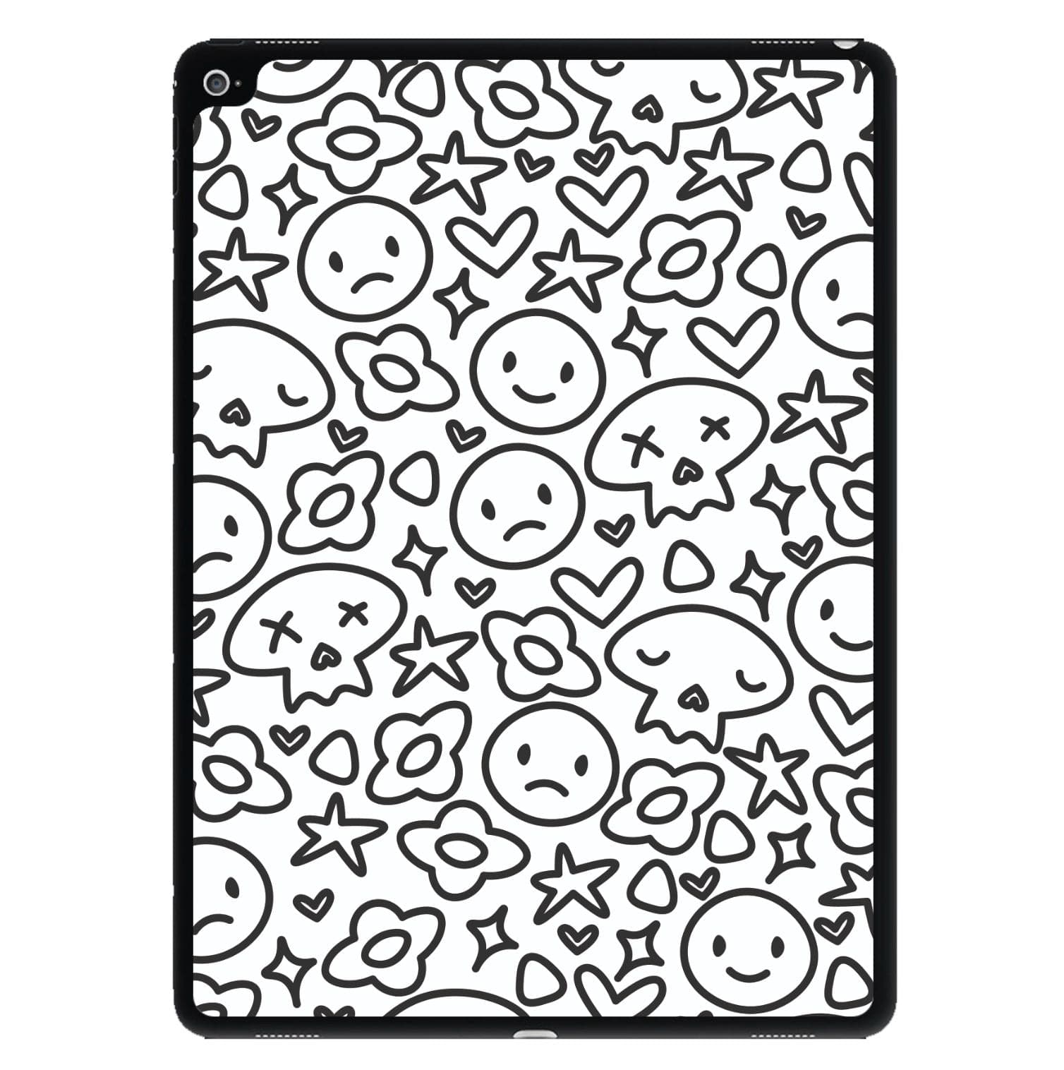 White Skulls - Skate Aesthetic  iPad Case