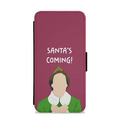 Santa's Coming! - Elf Flip / Wallet Phone Case