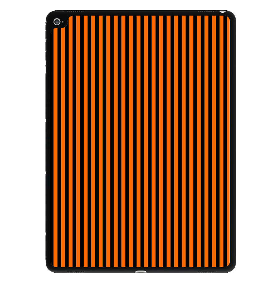 Orange & Black Stripe iPad Case