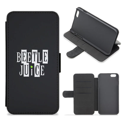 Text - Beetle Halloween Flip / Wallet Phone Case