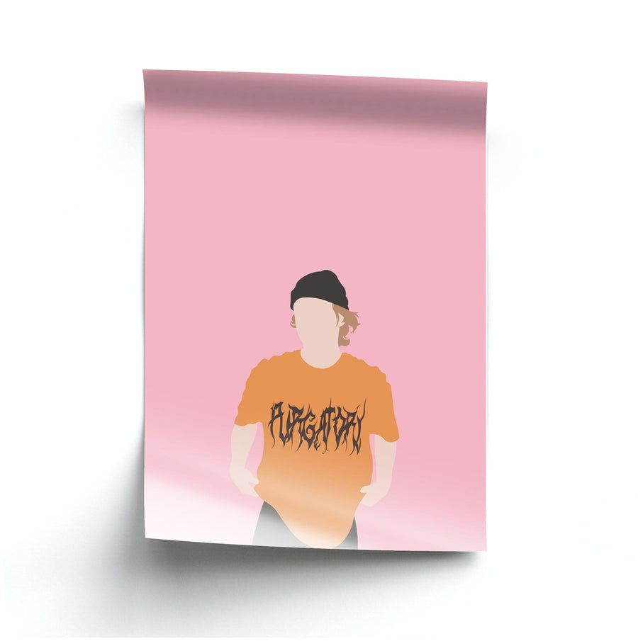 Orange T-shirt - Vinnie Hacker Poster
