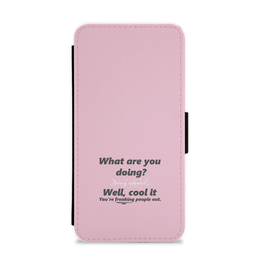 What Are You Doing - Jenna Ortega Flip / Wallet Phone Case