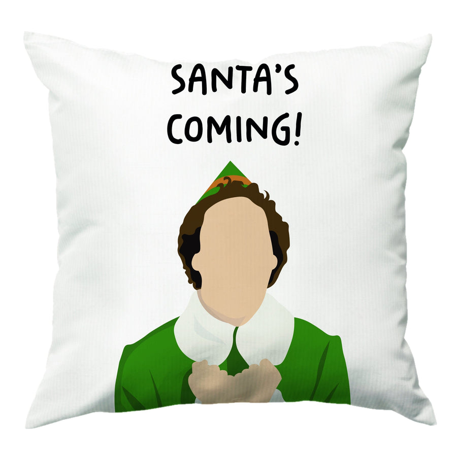 Santa's Coming! - Elf Cushion