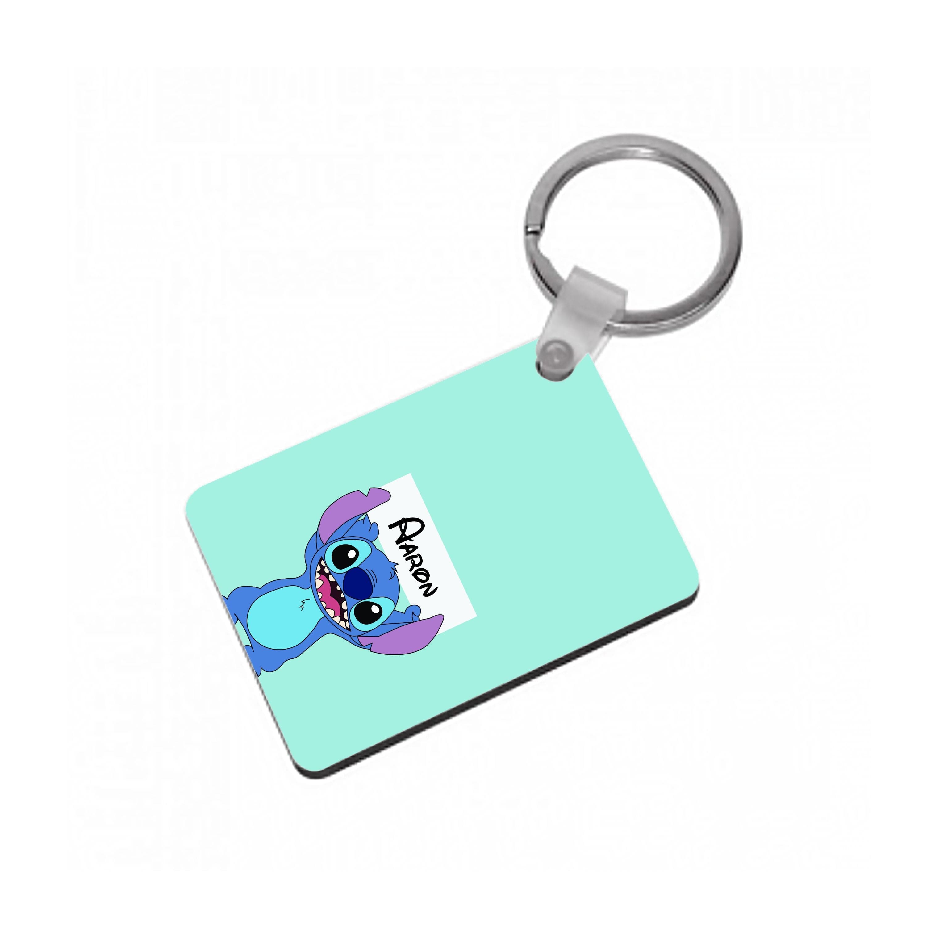 Standing Blue Alien - Personalised Disney Keyring