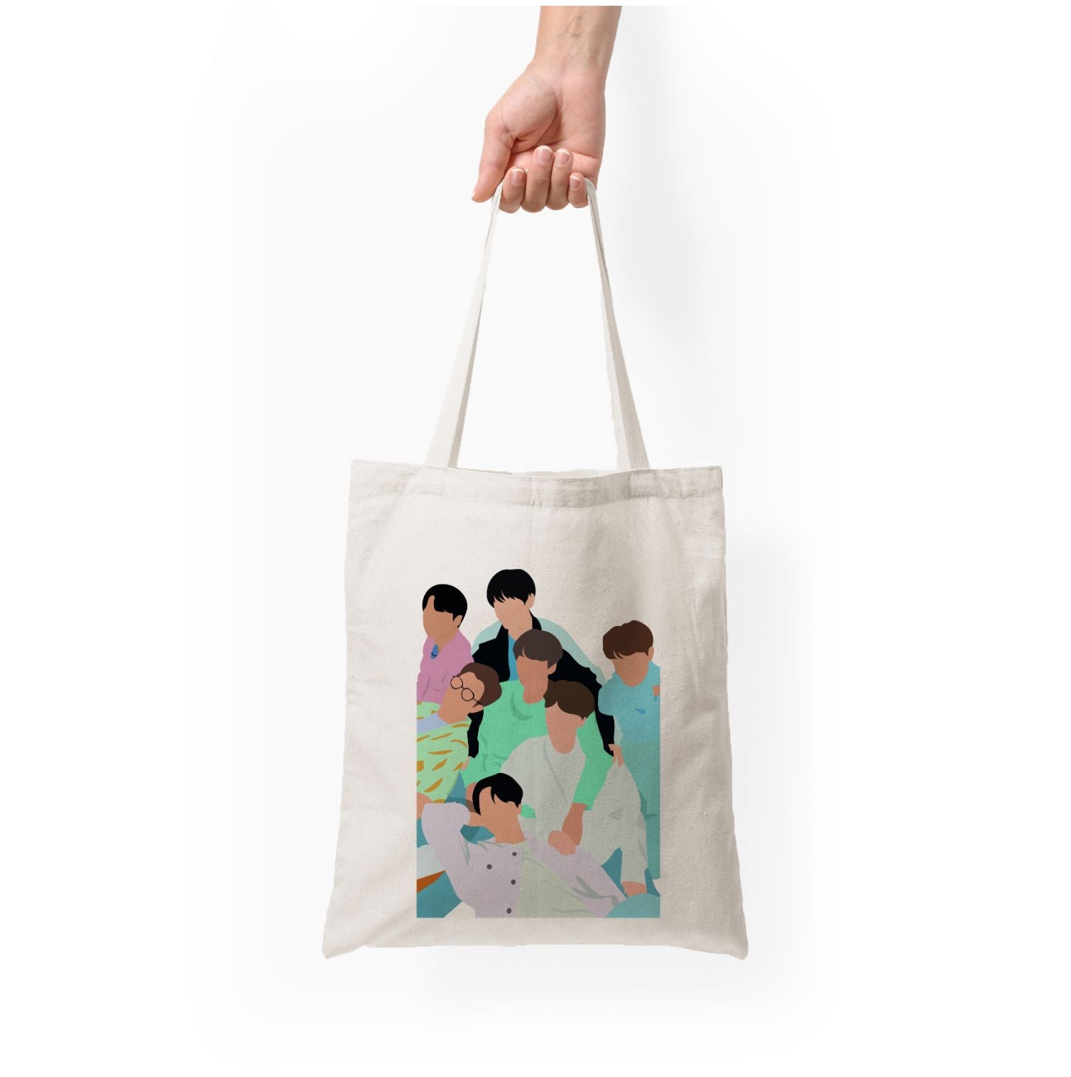 Band Members Of K-Pop Band Tote Bag