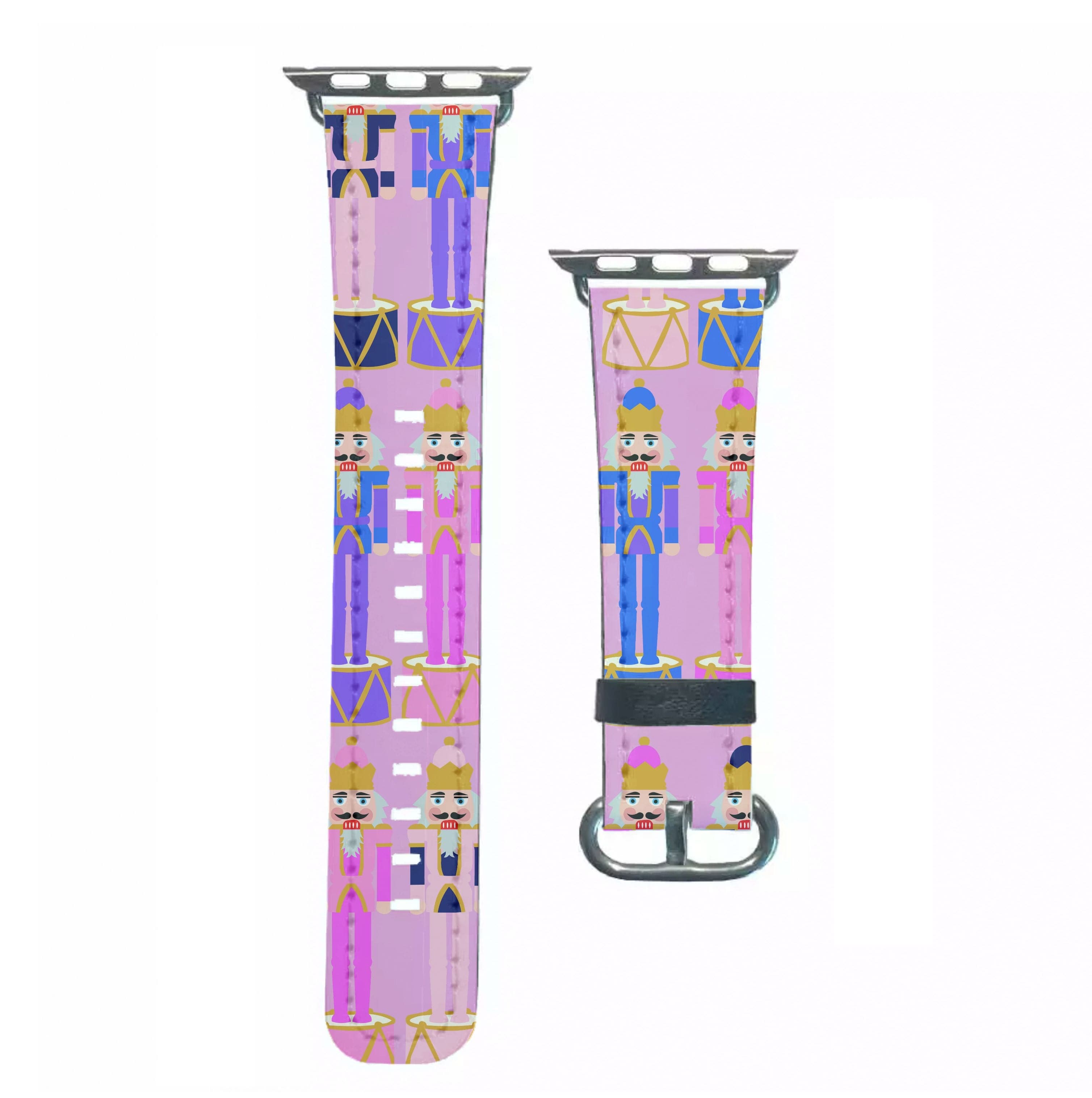 Pink Nutcracker - Christmas Patterns Apple Watch Strap