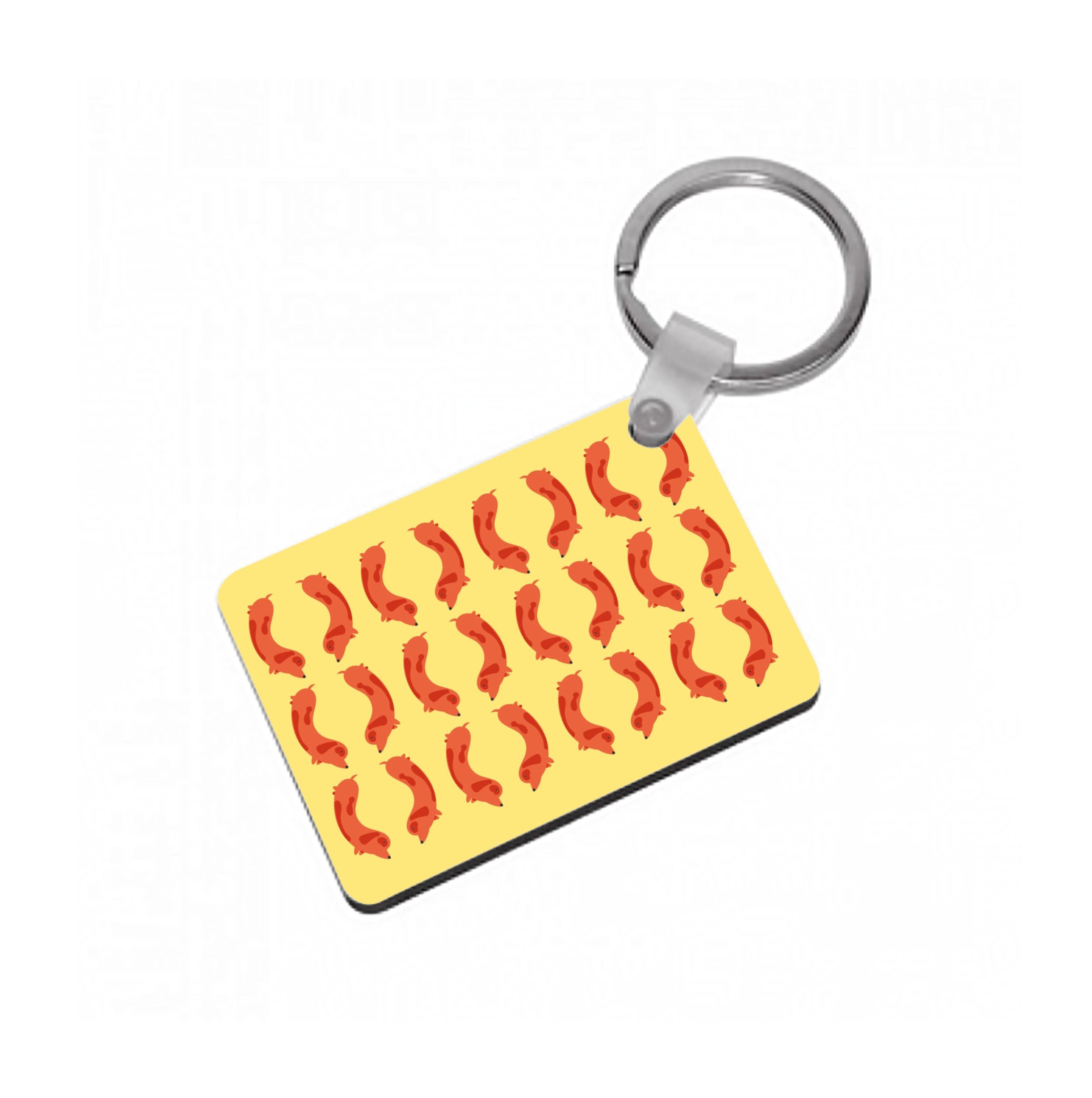 Dachshunds Pattern Keyring