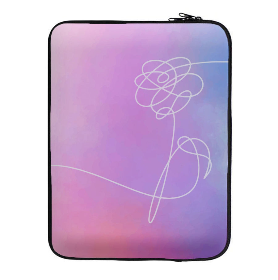 BTS Flower Pattern - BTS Laptop Sleeve