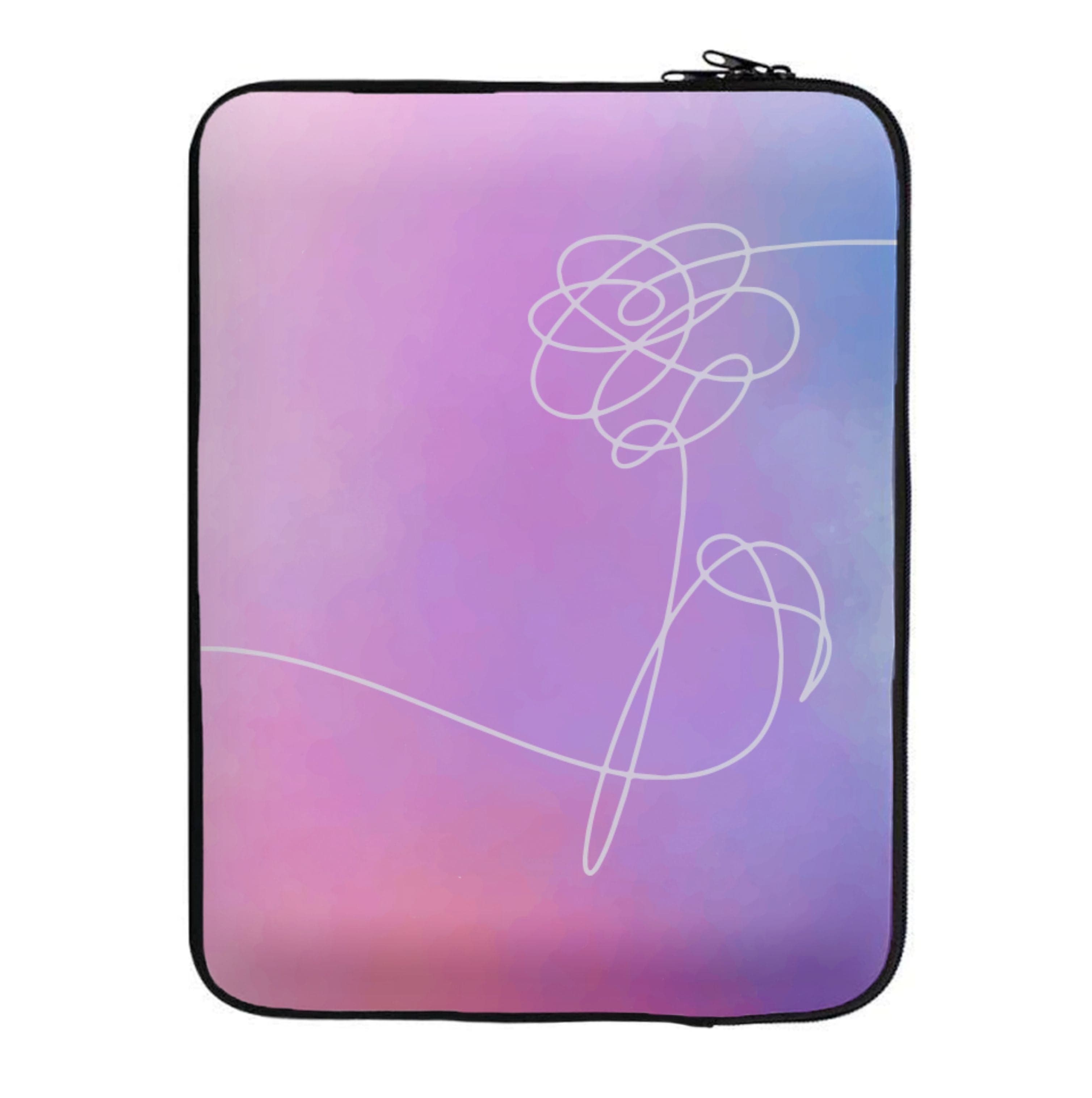 BTS Flower Pattern - K Pop Laptop Sleeve