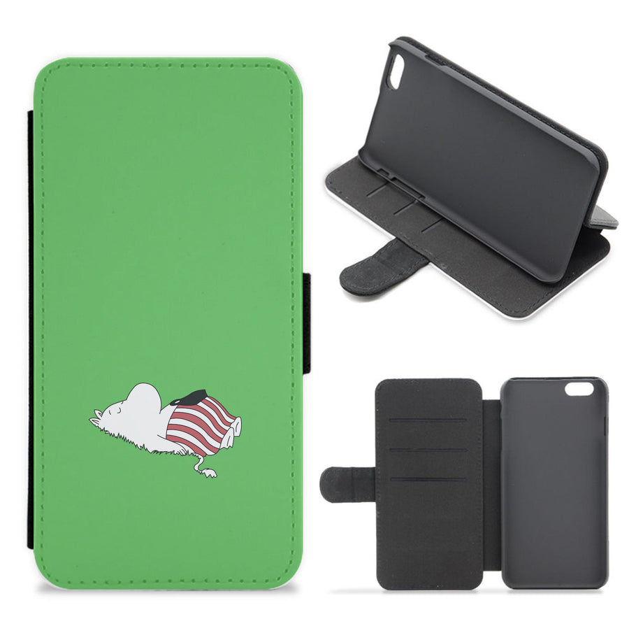 Moomin In Grass Flip / Wallet Phone Case