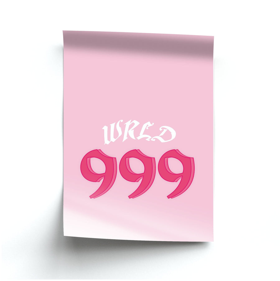 WRLD 999 - Juice WRLD Poster