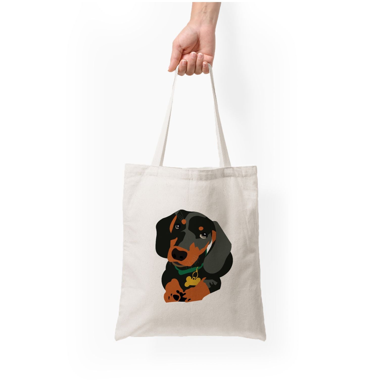 Black & brown - Dachshunds Tote Bag