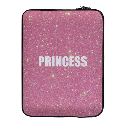 Glittery Pink Princess Laptop Sleeve