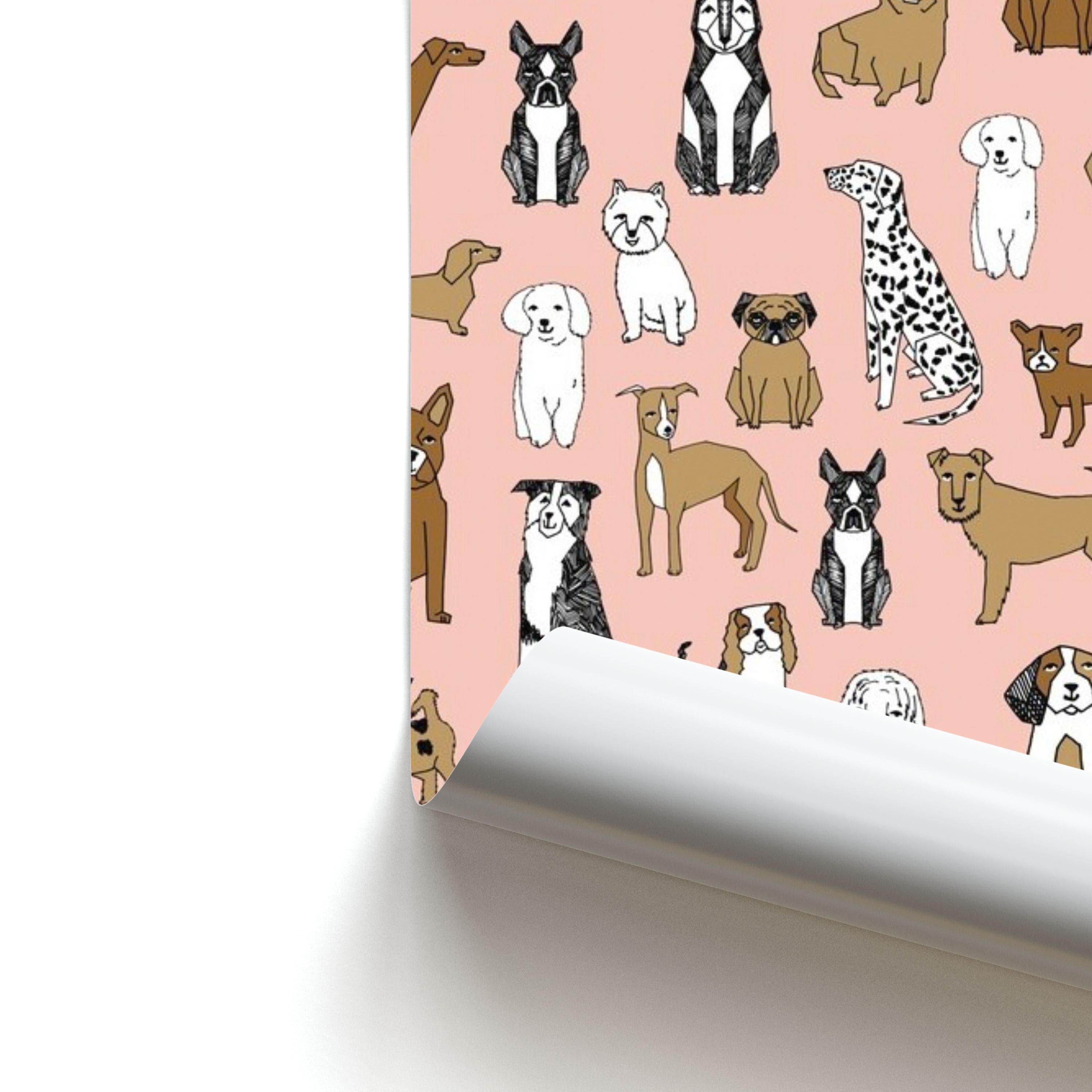 Dog Breeds - Animal Pattern Poster