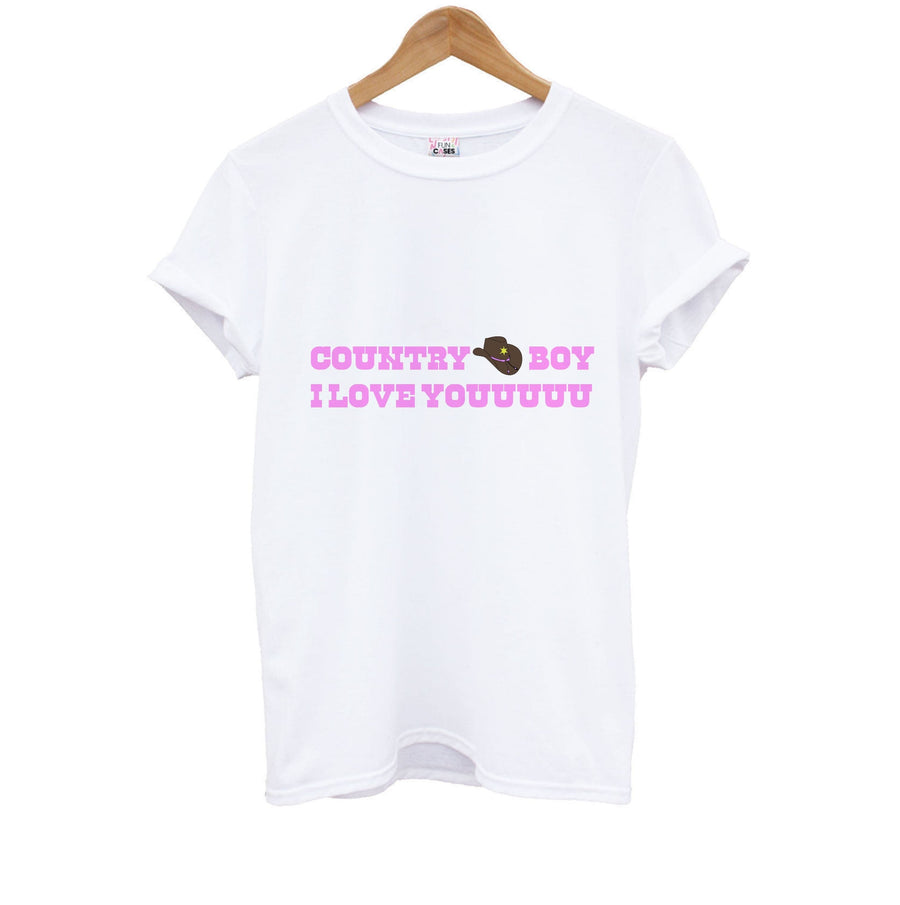 Country Boy I Love You - Memes Kids T-Shirt