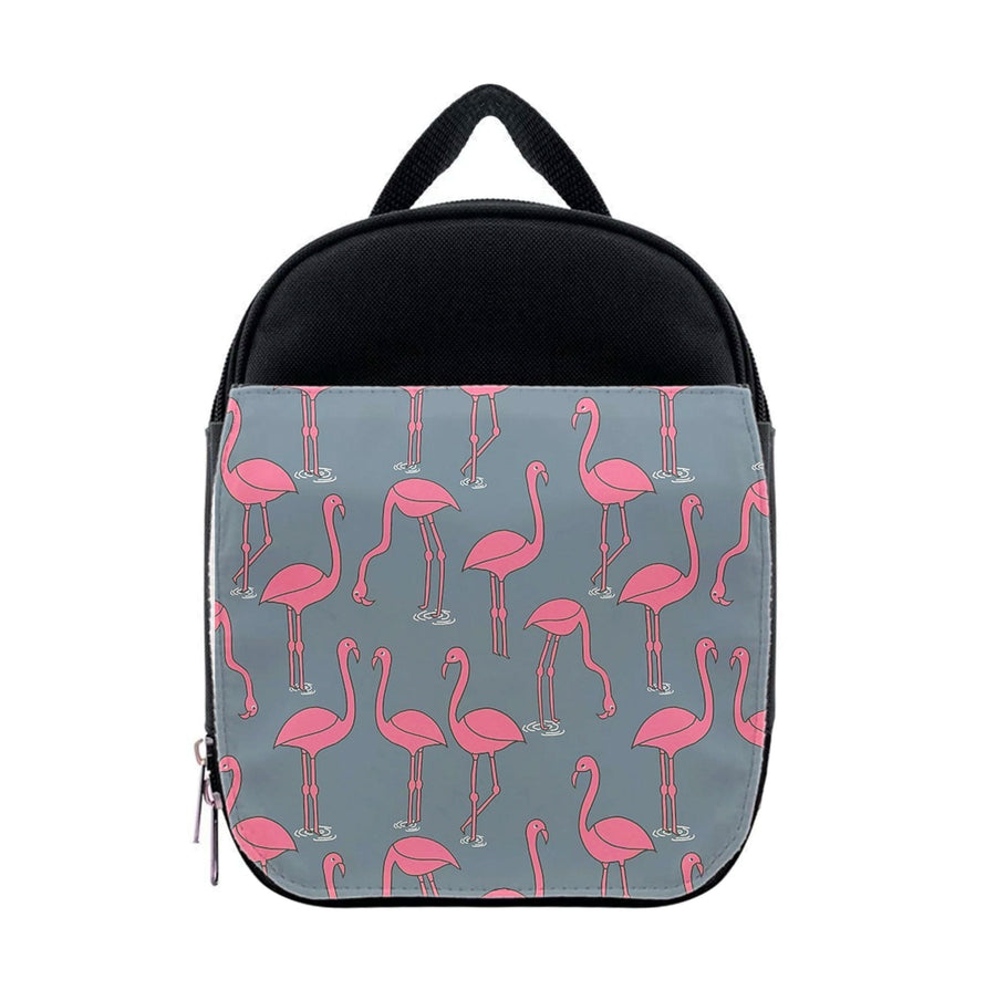 Basic Pink Flamingo Pattern Lunchbox