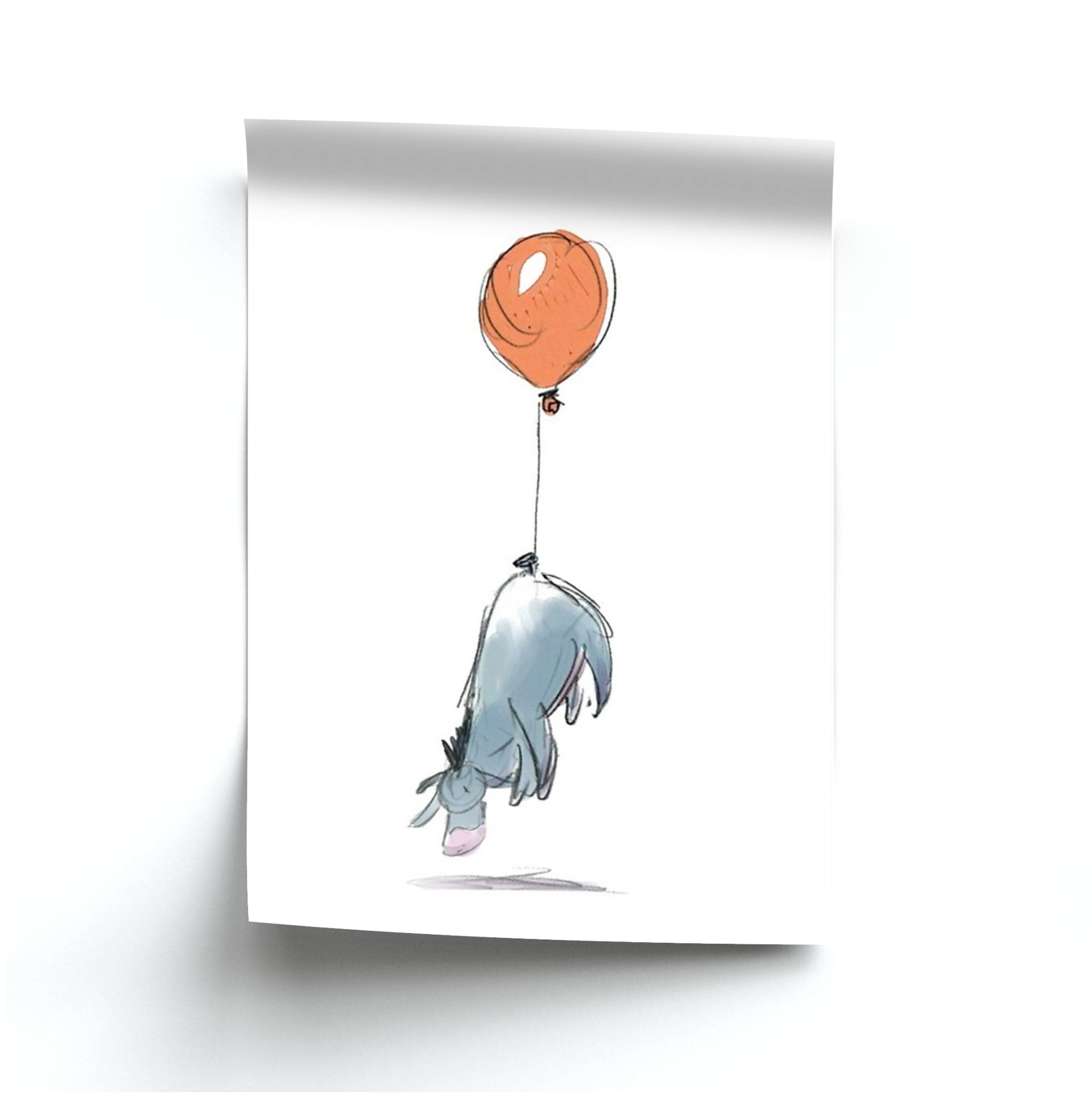 Donkey And His Balloon Poster