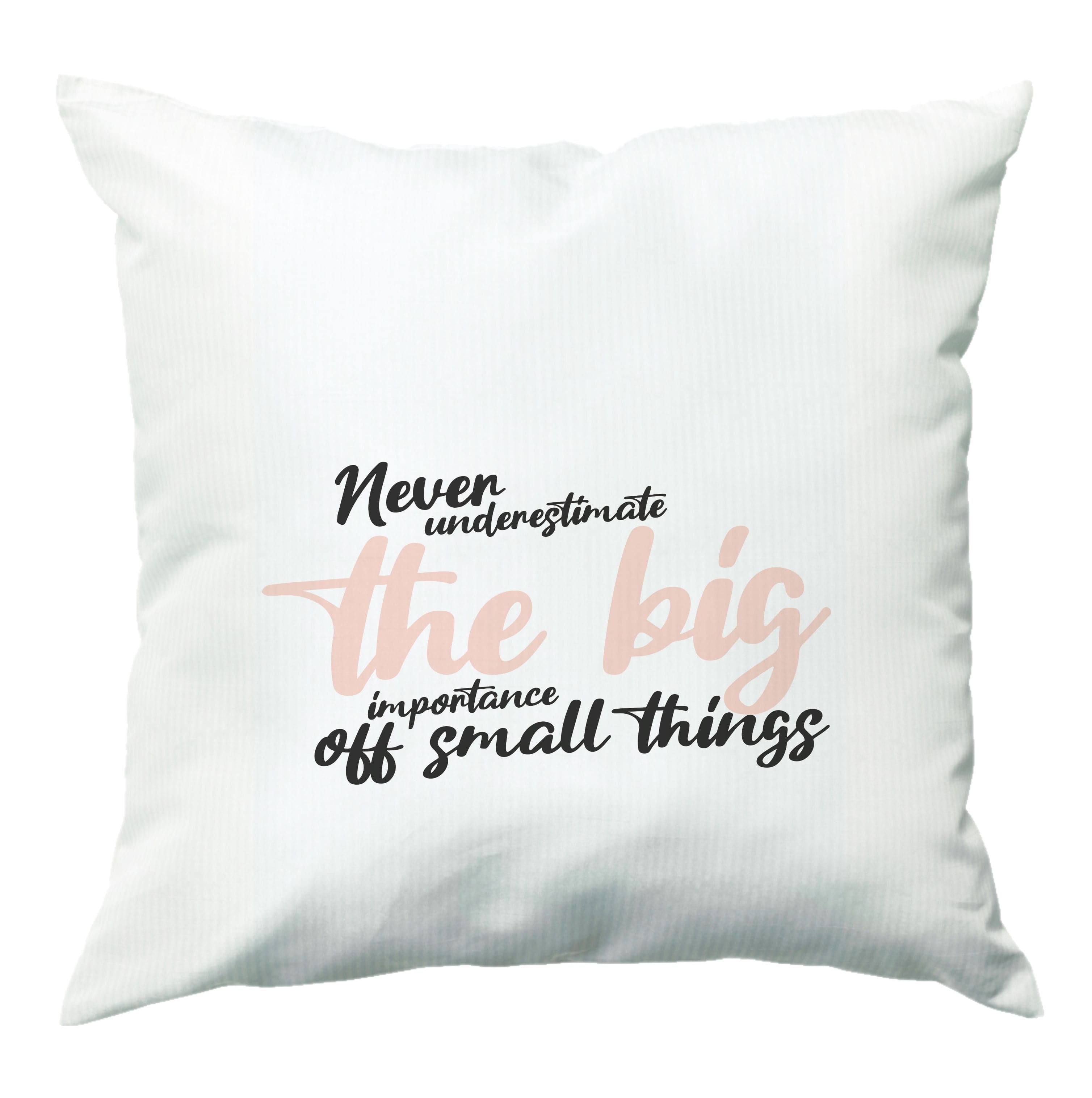 The Big Importance Of Small Things Cushion