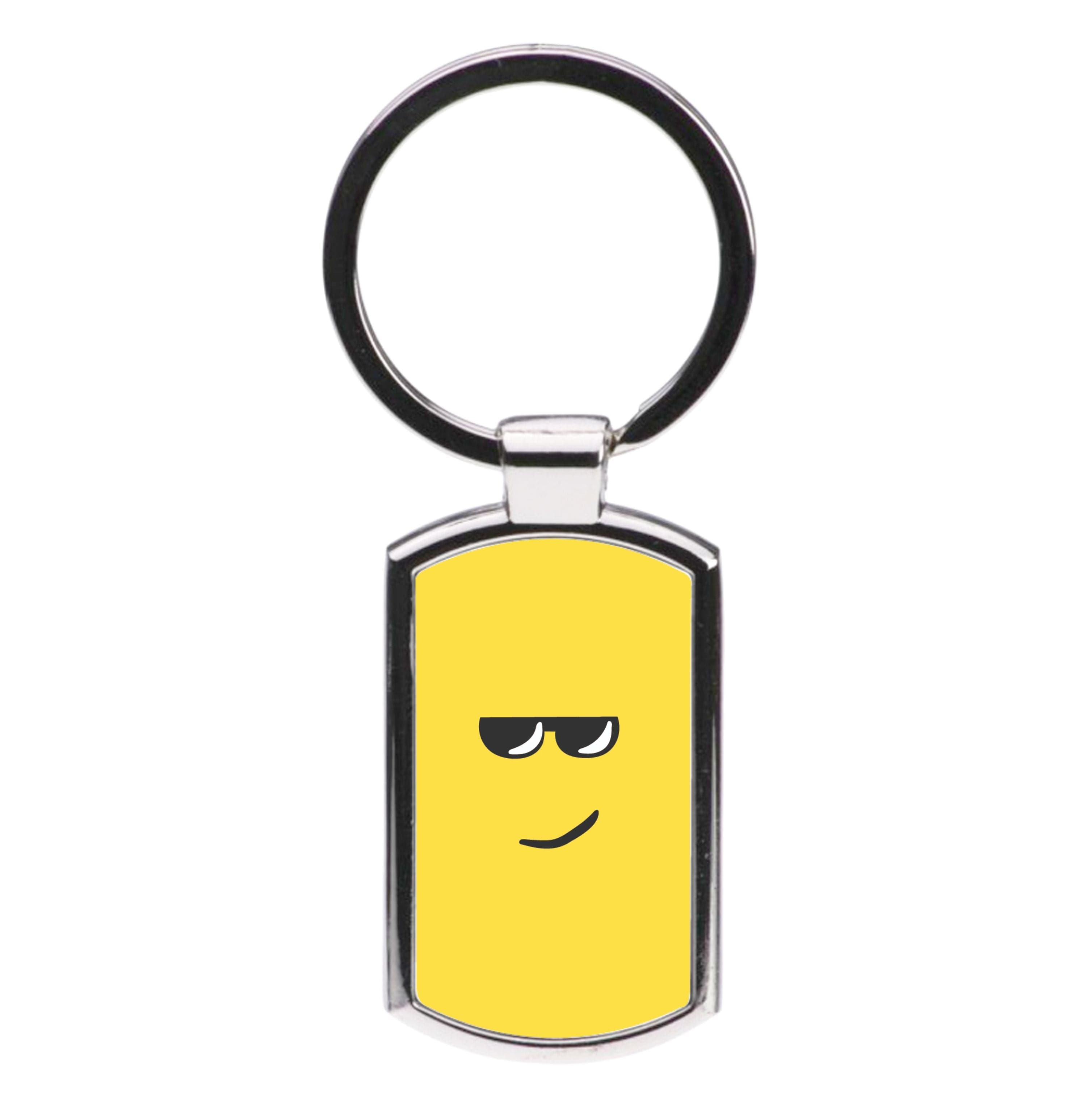 Yellow Face Shades Luxury Keyring