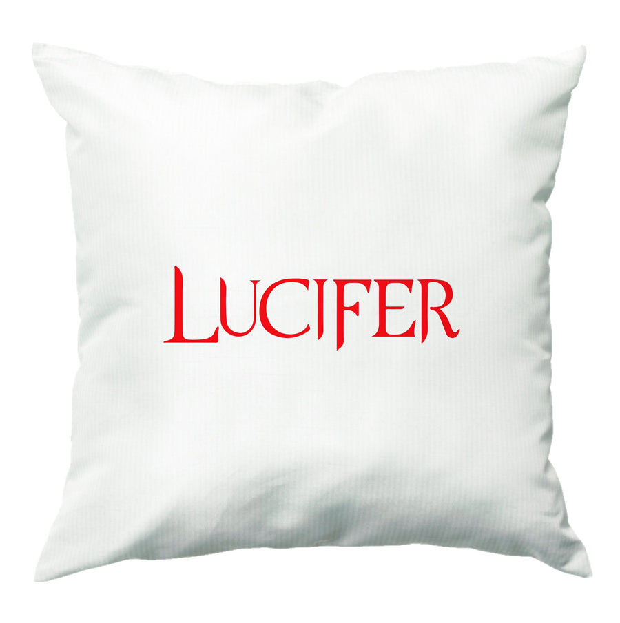 Lucifer Text Cushion