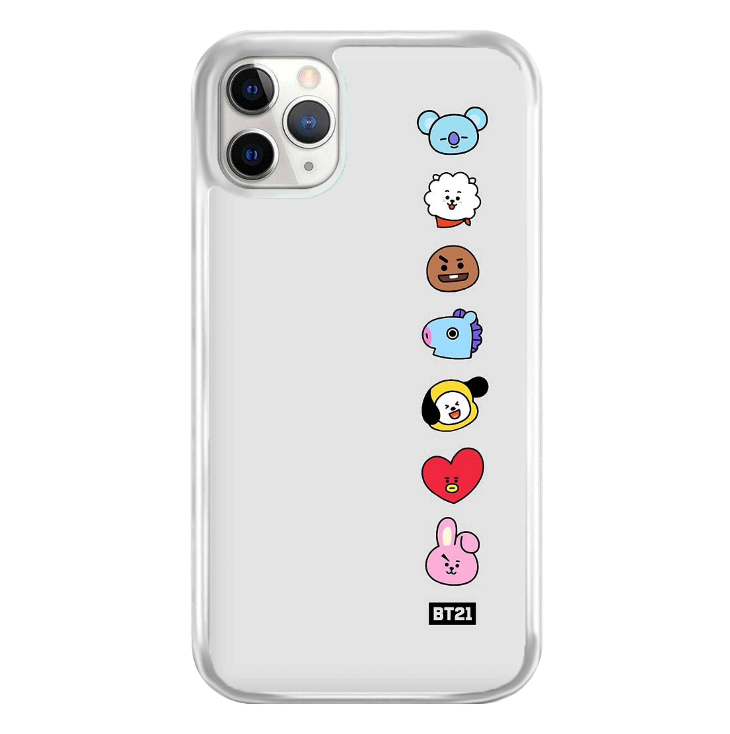 BT21 Vertical Faces - K Pop Phone Case