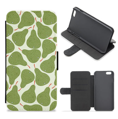 Pears - Fruit Patterns Flip / Wallet Phone Case