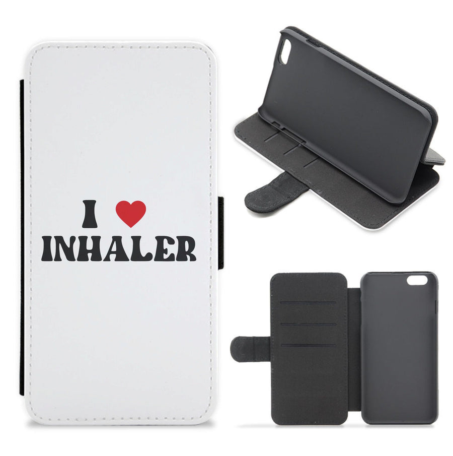 I Love Inhaler Flip / Wallet Phone Case
