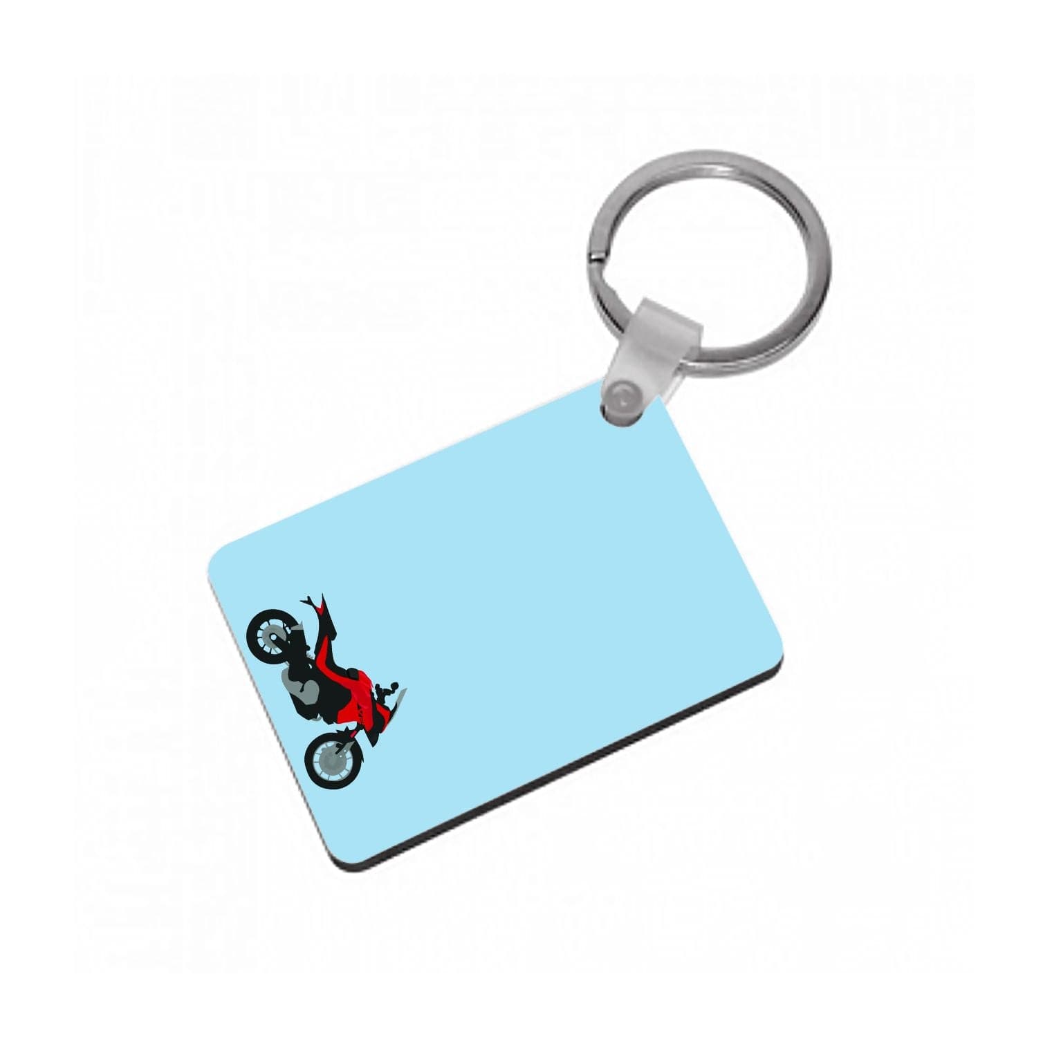 Red Motorbike - Motorbike Keyring