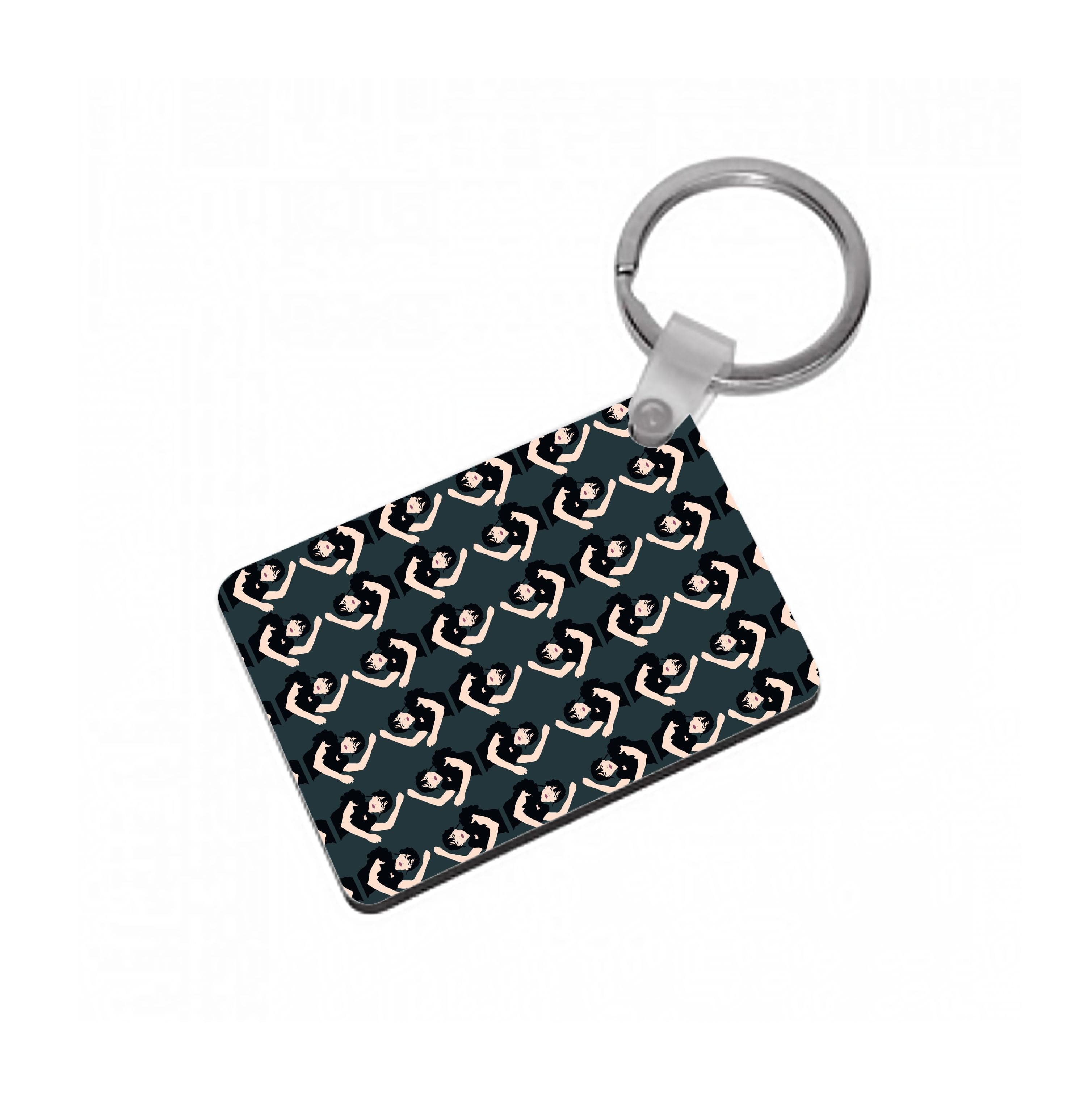 Dancing Pattern Wednesday Keyring