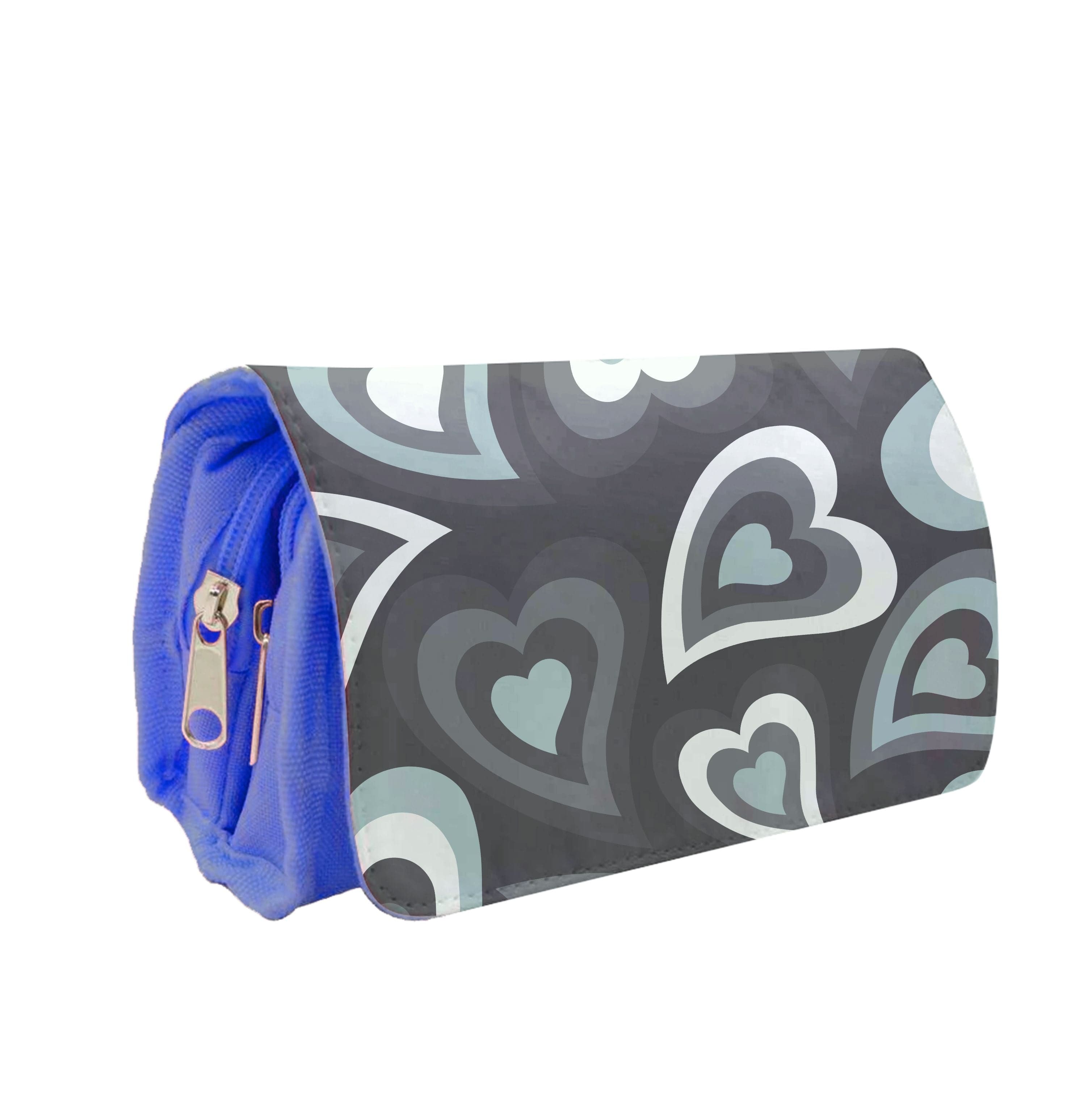 Black Hearts - Trippy Patterns Pencil Case