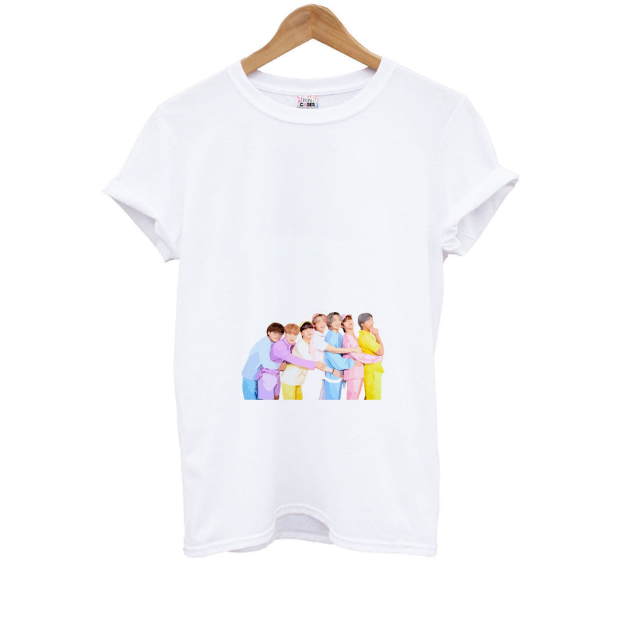 Colourful BTS Band Kids T-Shirt