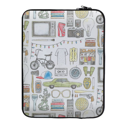 Stranger Objects Illustration Laptop Sleeve