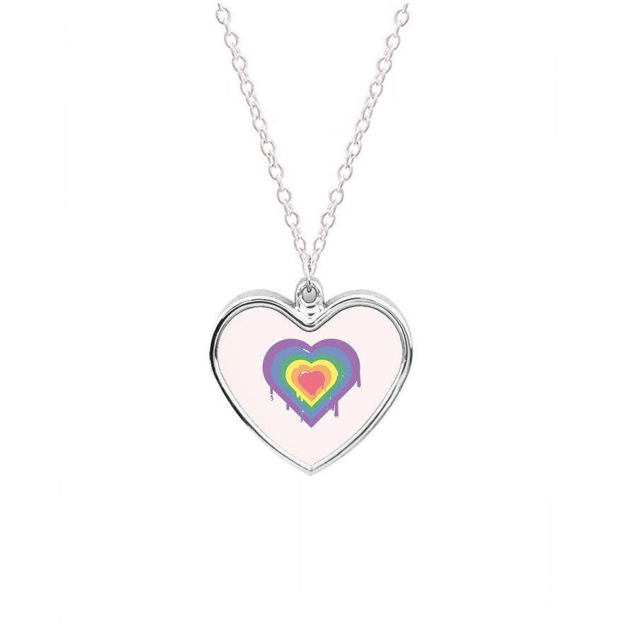Dripped heart - Pride Necklace