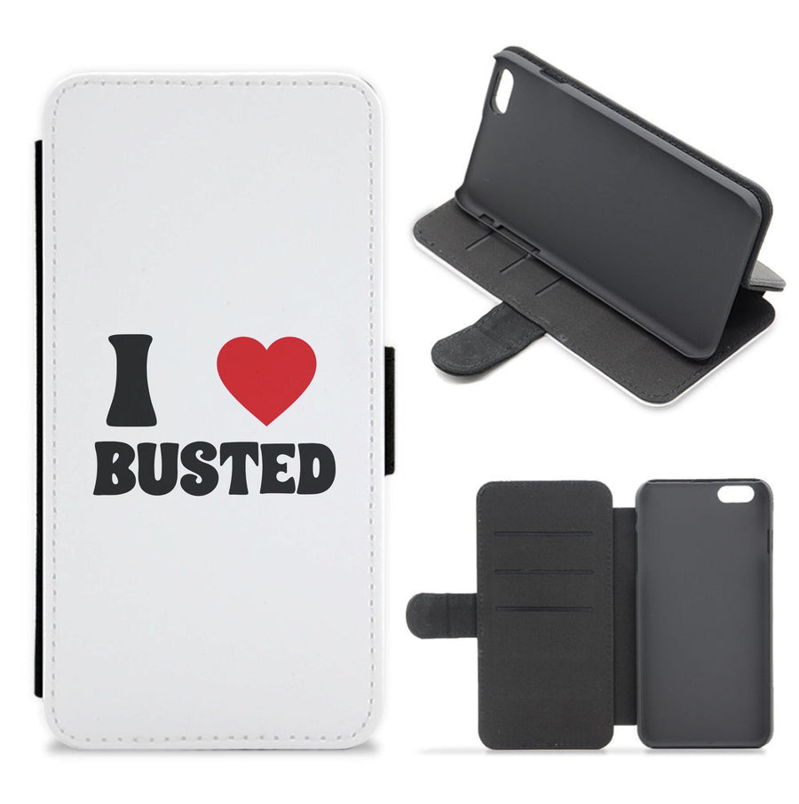 I Love Busted - Busted Flip / Wallet Phone Case