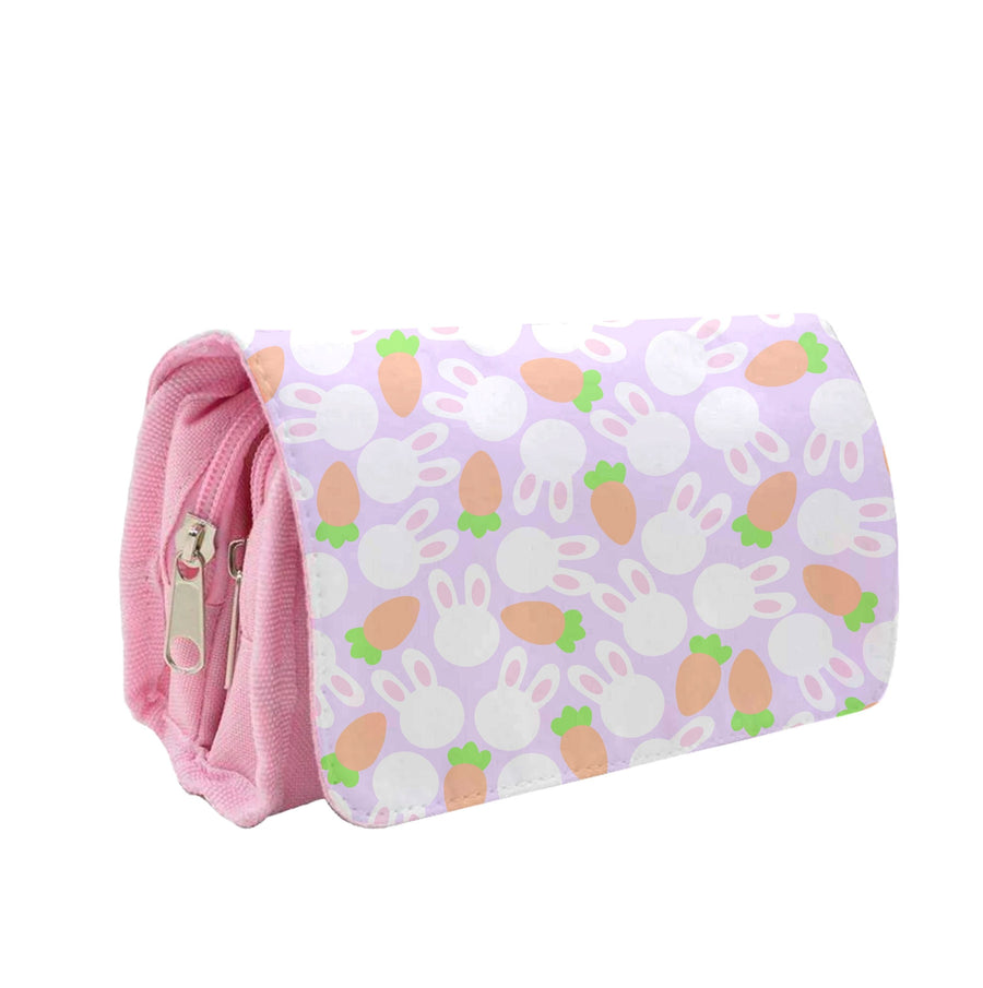 Rabbits And Carrots - Easter Patterns Pencil Case
