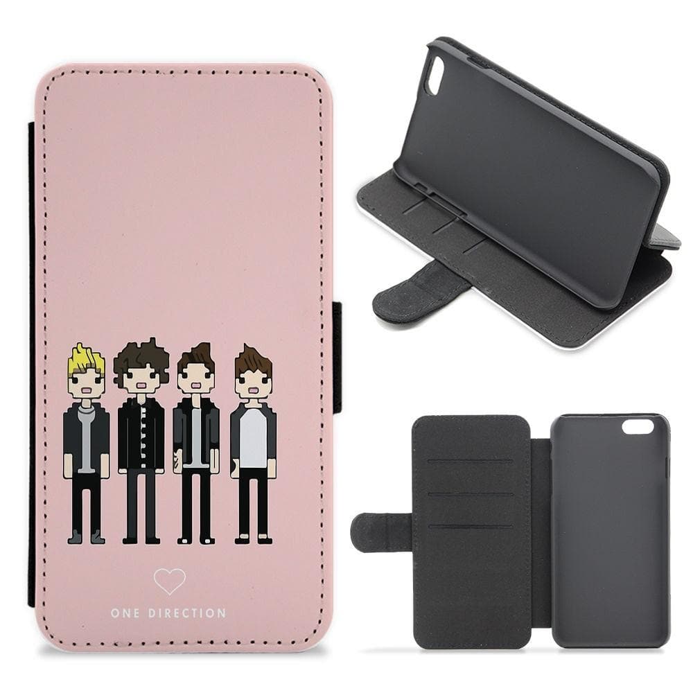 Cartoon One Direction Flip / Wallet Phone Case - Fun Cases