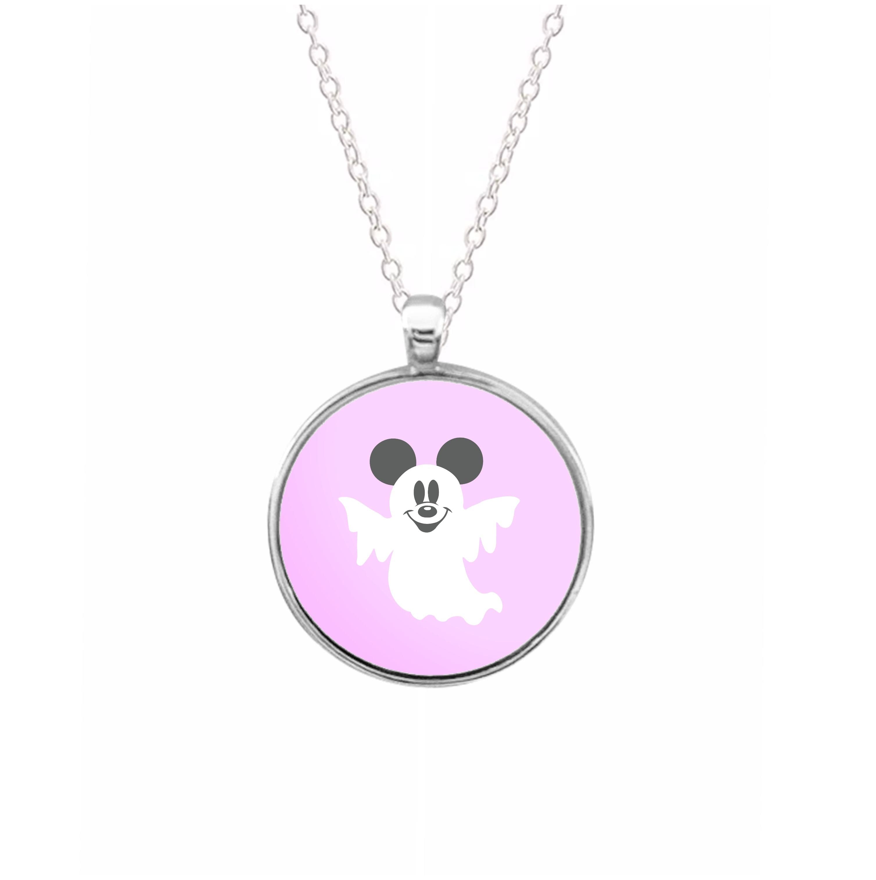 Mouse Ghost Halloween Necklace